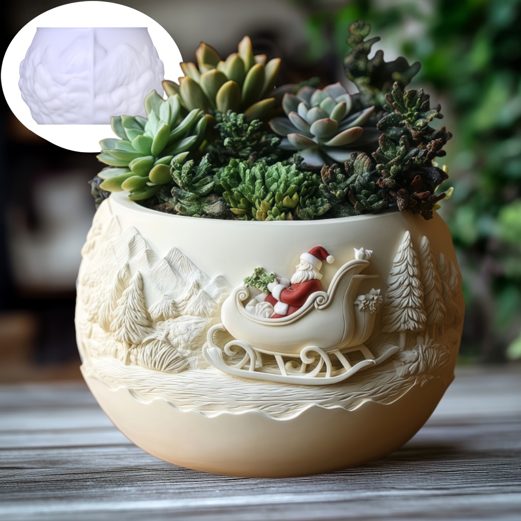 แม่พิมพ์ซิลิโคนรูปซานตาคลอสบนเ - Echeveria Succulent บทวิจารณ์และราคา