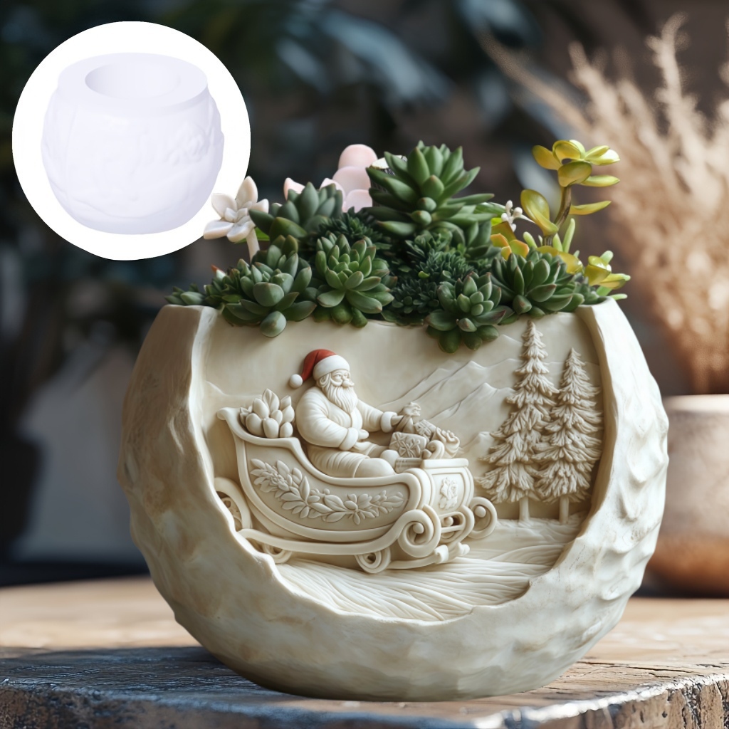แม่พิมพ์ซิลิโคนรูปซานตาคลอสบนเ - Echeveria Succulent บทวิจารณ์และราคา